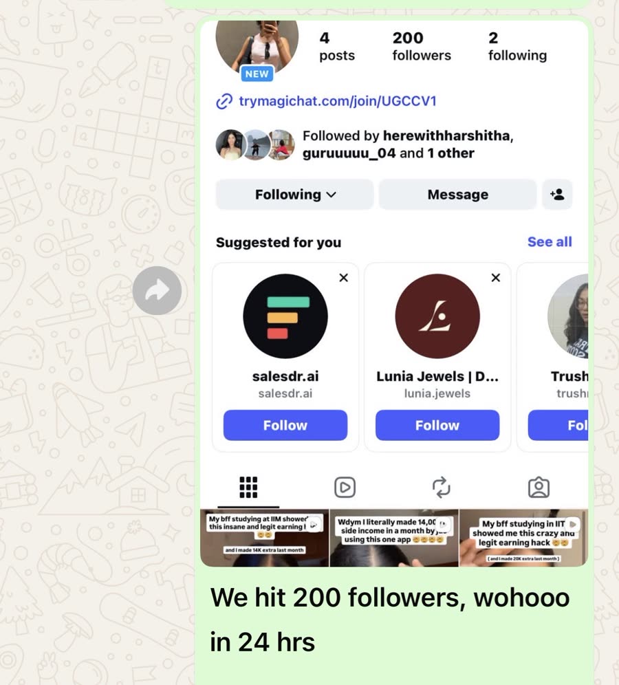 Client testimonial message 2