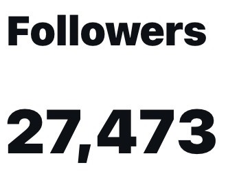 Instagram insights showing 27,473 followers