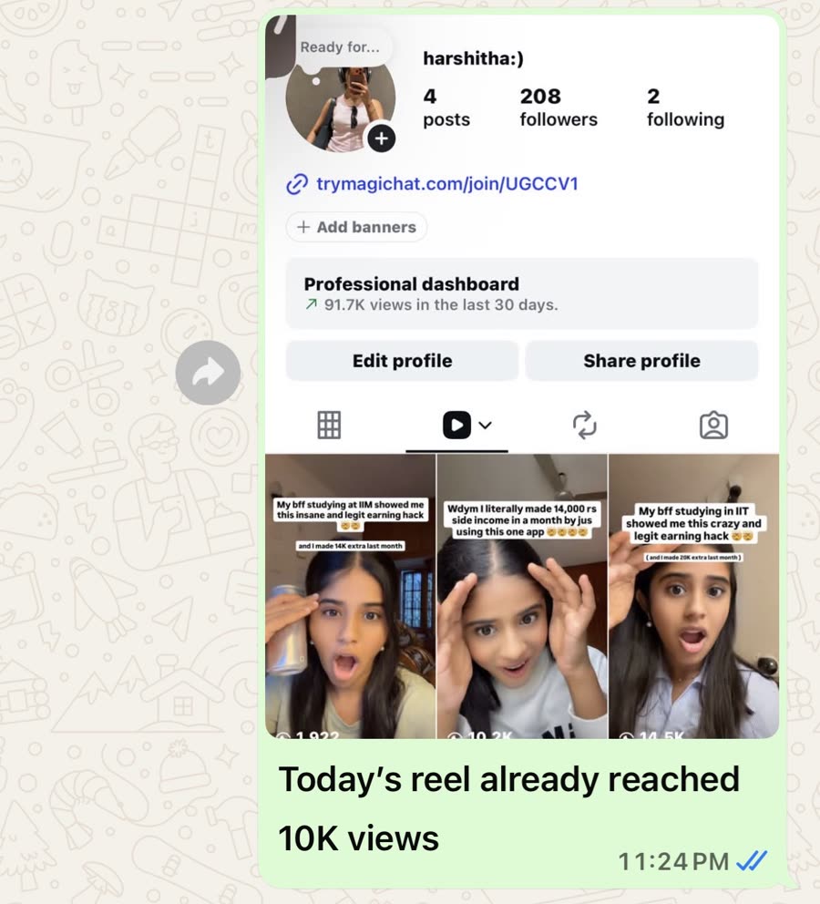 Client testimonial message 3